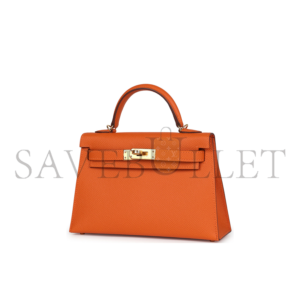H**mes master mini kelly sellier 20 orange (22*14*7cm)